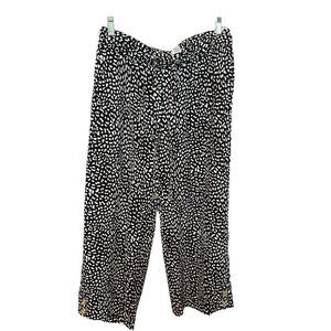 Michael Kors Capris black and white Small, wide elastic waist with draw string